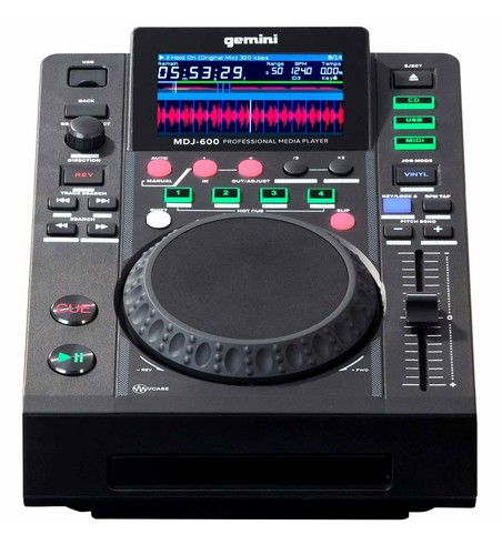 Gemini MDJ-600 USB/CD Media Player DJ MIDI Controller+Battery Par Light - Picture 3 of 12