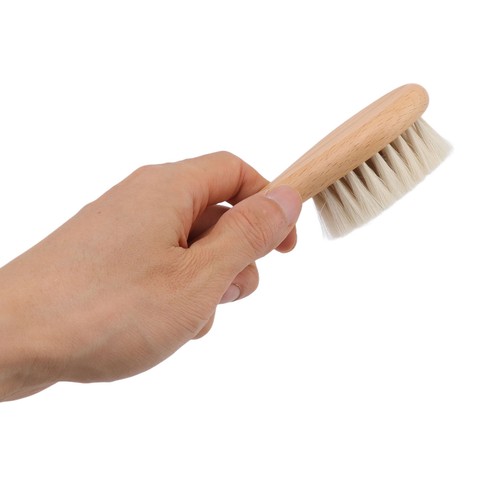 HG Wooden Baby Hair Brush And Comb Set Wool Brush Double Edged Comb For Baby AC - Picture 7 of 23