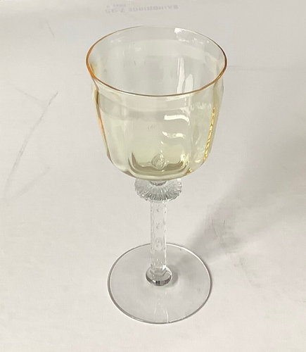 Tiffin Glass Company Hand Blown 16 Wine Goblets and Champane Glasses - Picture 2 of 8