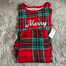Joyspun Plaid Pajama Set Women's Size XL 16-18 Red Pajamas Pjs Pockets