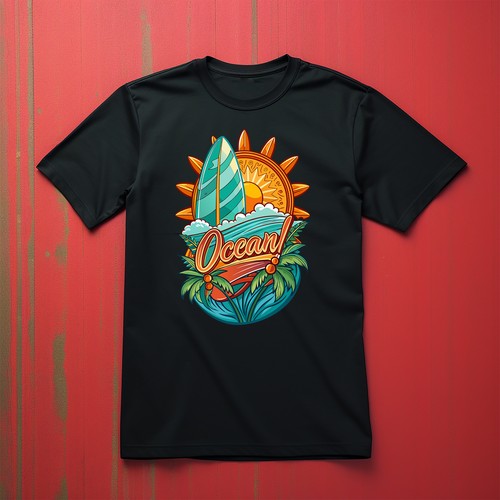 Retro_46 Surfing Feel t-shirt - Ride the Waves in Style! Funny t-shirt, Unisex P - Picture 6 of 46