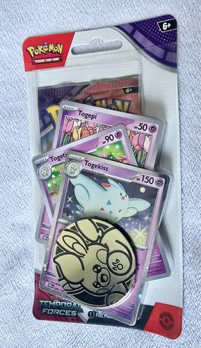 Pokémon Temporal Forces Premium Checklane Blister | Baxcalibur | Togekiss - Picture 6 of 7
