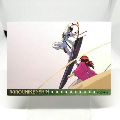93 Kenshin VS Sanosuke Rurouni Kenshin Samurai X Karte DASS Masters JUMP