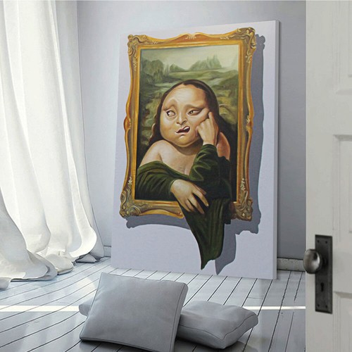 Fantasy Van Gogh Mona Lisa Poster Prints Canvas Wall Art for Home Decor - Picture 14 of 15