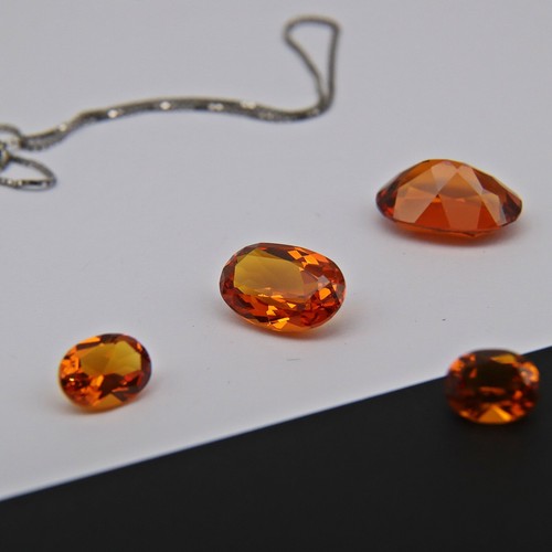 CITRINE NANO GEM HEAT RESISTANT PALMEIRA NANO LOOSE STONE OVAL CUT - Picture 5 of 8
