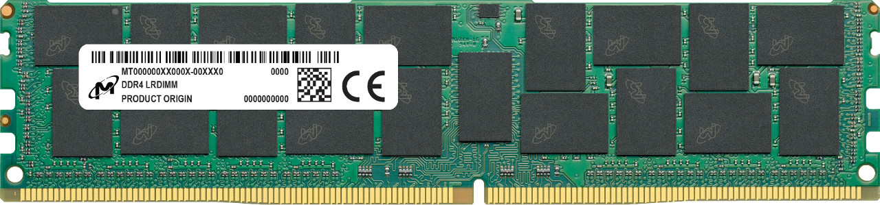 64 ГБ (1x64 ГБ) ОПЕРАТИВНОЙ памяти MICRON LRDIMM DDR4-3200, CL22-22-22, reg ECC, двухканальный x4
