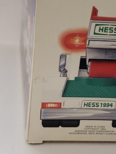 1994 Hess LKW Leiterwagen Rettung Feuerwehrauto mit Originalkarton Beschreibung lesen. - Bild 20 von 24