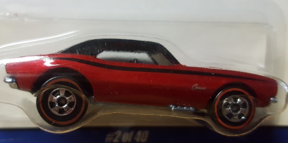 ホットウィール　67 CAMARO レア Hot Wheels Since '68 Top 40 Red '67 Camaro 1:64 with