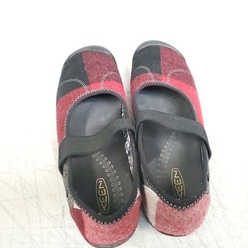 Keen Sienna Mary Jane Women's 8.5 Black Red Plaid Wool Comfort Flats Loafers - Bild 6 von 7