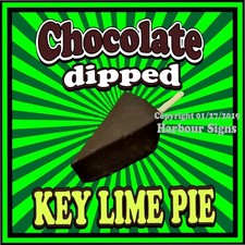 Key lime Chocolate Dipped DECAL (Choose a Size) Concession Food Truck Sticker 