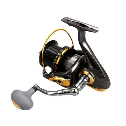 11000 Spinning Fishing Reel Saltwater 14+1BB Full Metal CNC Rocker Arm 55LB Max - Picture 11 of 11