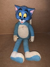 Rare Vintage 1965 Mattel Tom  Jerry Corduroy Plush Stuffed Pull String Doll