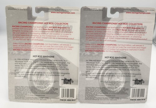 RACING CHAMPIONS HOT ROD MAGAZINE 51 STUDABAKER LOT OF 2 DIECAST 1:60 NEW - Picture 4 of 4