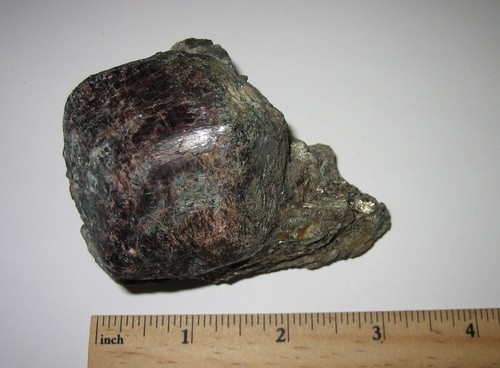 3" RARE LOCALITY NATURAL ALMANDINE GARNET CRYSTAL FROM NY, USA ~ 362g 12.77oz *A - Picture 7 of 13