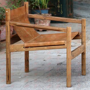 Handmade Wander Loot Genoa Solid Teak And Leather Sling Chair Brown Details About Handmade Wander Loot Genoa Solid Teak And Leather Sling Chair Brown