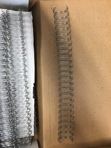 50 pc Zutter Double Owires 12" Book Binding Wires Silver 3/4" Bind It All Craft - Picture 5 of 5