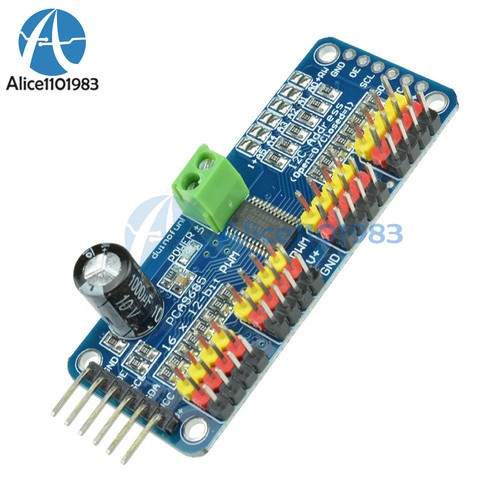 PCA9685 16 Kanal 12-Bit PWM Servo Shield Motortreiber I2C Modul für Arduino Roboter - Bild 2 von 6