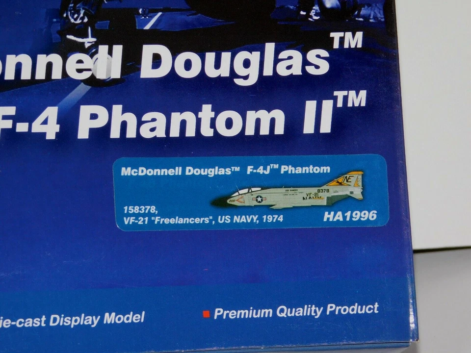 F-4J Phantom II USN VF-21 Freelancers USS Ranger 1974 HOBBY MASTER HA1996 1:72 - Immagine 4 di 4