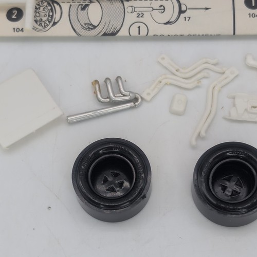 MPC 1976 Dodge Dart BOX & MISCELLANEOUS PARTS ONLY Side Pipes Tires Wheels Scoop - Picture 5 of 24