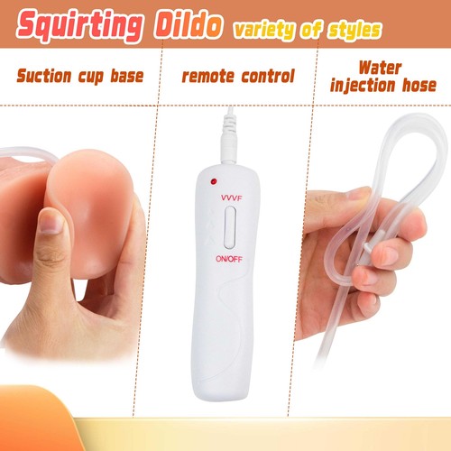 Ejaculating Vibration Dildo Squirting Cock Anul Butt Plug Bondage Sex Toys Fancy - Picture 40 of 70