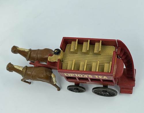 Matchbox Lesney Models of Yesteryear No. 12 Horse Bus Lipton's Tea No Box - Picture 16 of 22