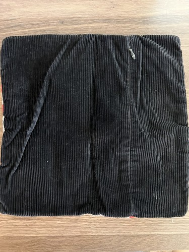 "Funda de almohada vintage con aguja Bargello años 70 roja blanca arcilla 13,5" - Imagen 5 de 9