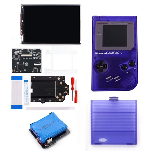 OSD Menu V5 Pro Full Size RIPS Backlight LCD+Pre-cut Shells W/Battery For GB DMG - Picture 41 of 42