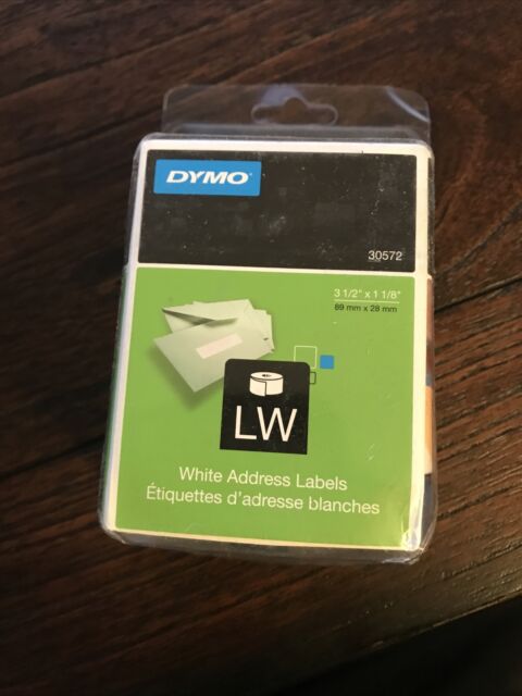 white for sale online Dymo 30572 Label 1-1//8/"x3-1//2/"