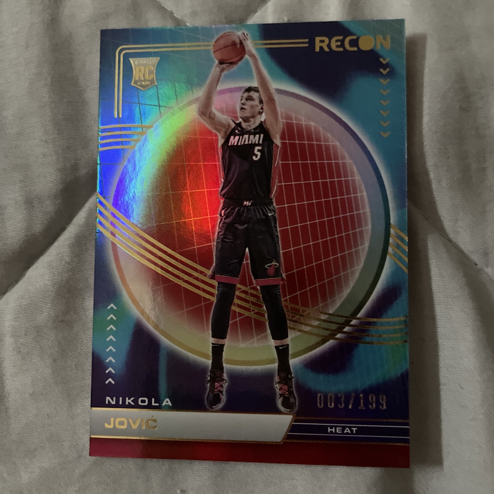 2022-23 Panini Recon #214 NIKOLA JOVIC Holo Red /199 Rookie RC