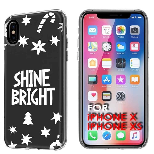Thin Gel Design Phone Case Apple Iphone Xs Shine Bright Cane Star Tree Print Ebay
