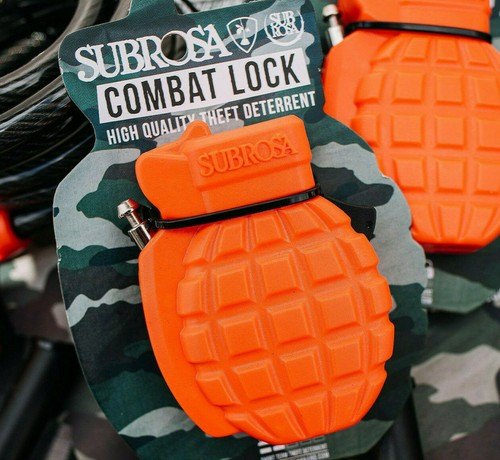SUBROSA COMBAT GRENADE LOCK BMX BIKE BICYCLE SHADOW RANT AUTHORIZED DEALER NEW - Picture 1 of 9