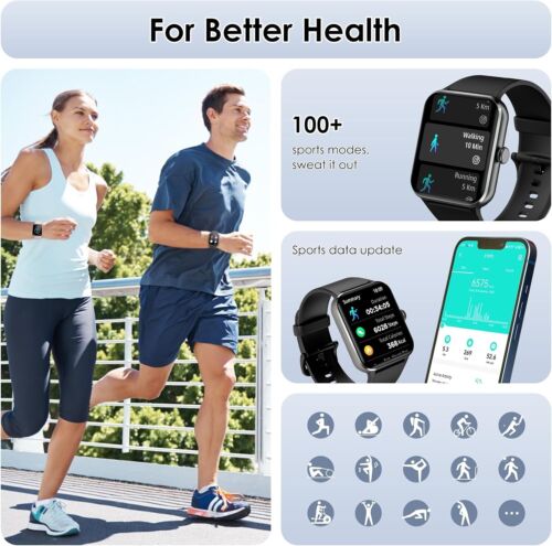 Smart Watch (Answer/Make Call), 1.85" Smartwatch for Men Women, with AI... - Picture 5 of 7