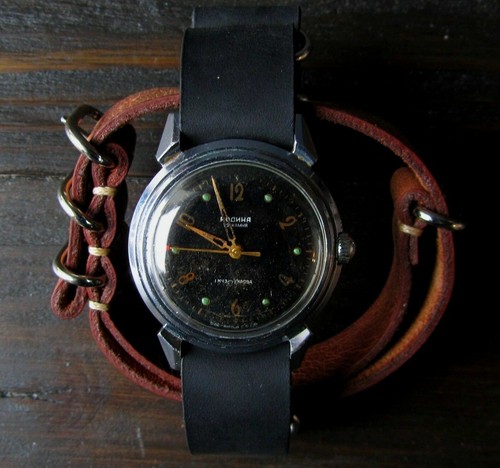 Poljot Rodina Herren Armbanduhr Automatik 22 Jewels Soviet 1960 UdSSR selten Geschenk - Bild 1 von 10