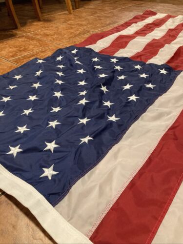 4'x6' ft Valley Forge Perma-Nyl Sewn American Flag w/ Grommets Made in USA - Picture 18 of 19