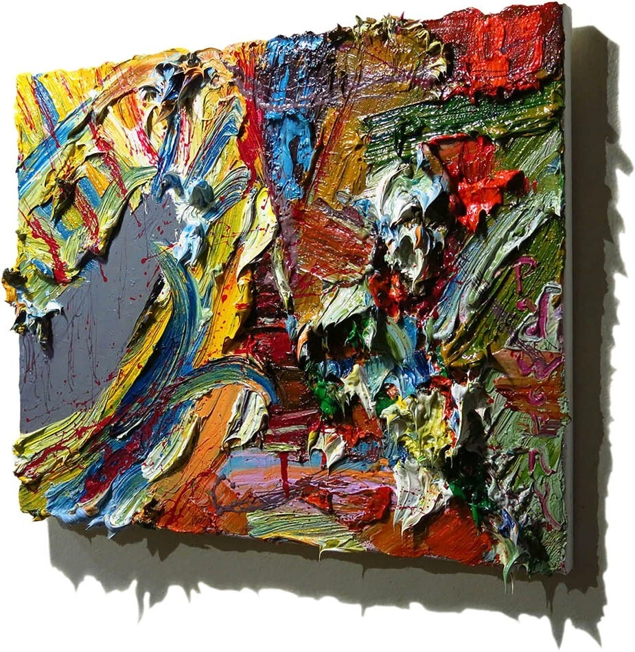 MODERNO ORIGINAL ÓLEO█PINTURA█DE COLECCIÓN█IMPRESIONISTA█ARTE ACTOR FIRMADO ABSTRACTO A Foto 3 de 4