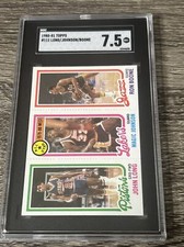 John Long, Magic Johnson & Ron Boone 1980-81 Topps #111 SGC 7.5 Basketball Card