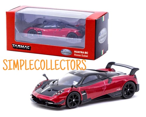 Tarmac Works GLOBAL64 Pagani Huayra BC Rosso Dubai (Red and Black) - Bild 1 von 3