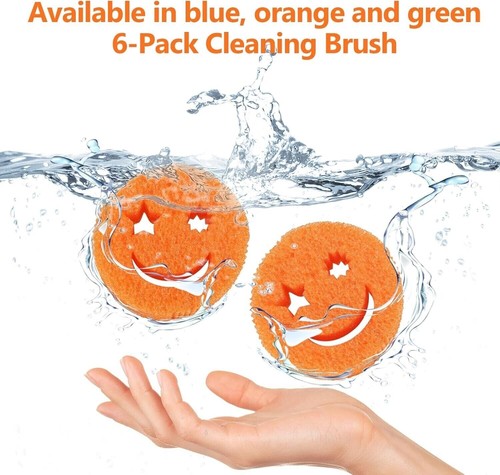 Cleaning Sponges (6-Pack) - Non-Scratch, Kitchen & Bathroom, Multipurpose - Picture 3 of 11
