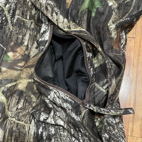 Gamehide Hunting Jacket Mens L Mossy Oak Break-Up Snap Button Zipper Hush Hide - Picture 13 of 21