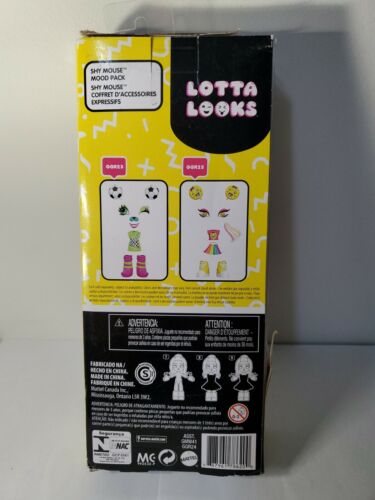 Lotta Looks Shy Mouse Mood Pack With Plug/Play Pieces NEW. MB - Picture 2 of 5