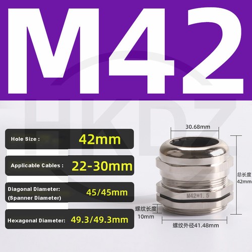 Brass Dome Cable Gland IP68 Waterproof Metal Compression Connector M6 to M120 - Picture 49 of 79
