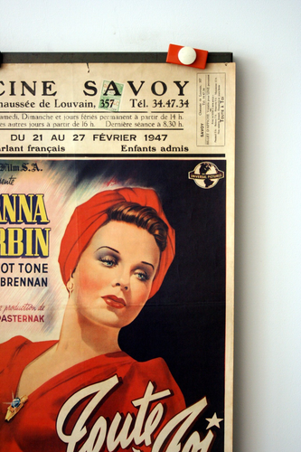 TOUTE A TOI, NICE GIRL, DEANNA DURBIN, original belgisches Poster - Bild 5 von 6
