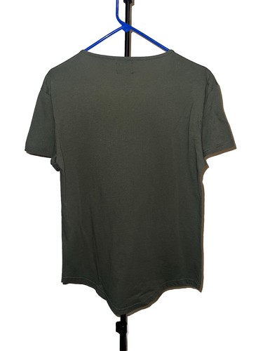 Barcelona Designs Olive Army Green Logo Premium Tee TShirt Sz L Embossed Unisex - Picture 9 of 11
