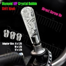 Universal Jdm Vip 150mm Manual Mt Clear Diamond Crystal Bubble Drift Shift Knob Universal Jdm Vip 150mm Manual Mt Clear Diamond Crystal Bubble Drift Shift Knob