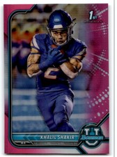 2021 BOWMAN UNIVERSITY CHROME PINK KHALIL SHAKIR #1