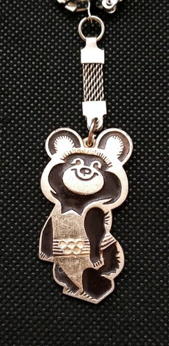 1980 Keychain Misha Bear Mascot XXII Olympic Games Vintage Moscow 80 USSR ☭ - Picture 2 of 6