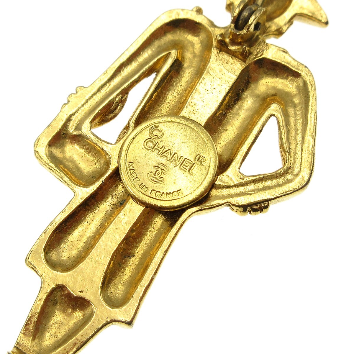 Chanel Mademoiselle Brooch Gold 88059 | eBay