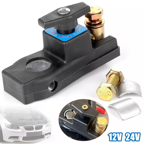 Car Battery Disconnect Isolator Cut Off Switch 12-24V Universal Battery Terminal - Bild 2 von 10