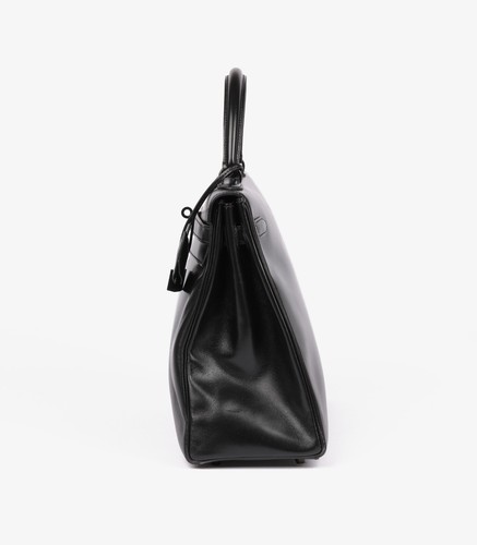 Hermès Black Box Calf Leather SO Black Kelly 35cm Retourne - Picture 6 of 11