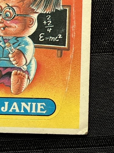 1985 Garbage Pail Kinder Karte Serie 1 OS1 glänzende Rückseite GPK GETRAGEN Brainy Janie 27a - Bild 5 von 11